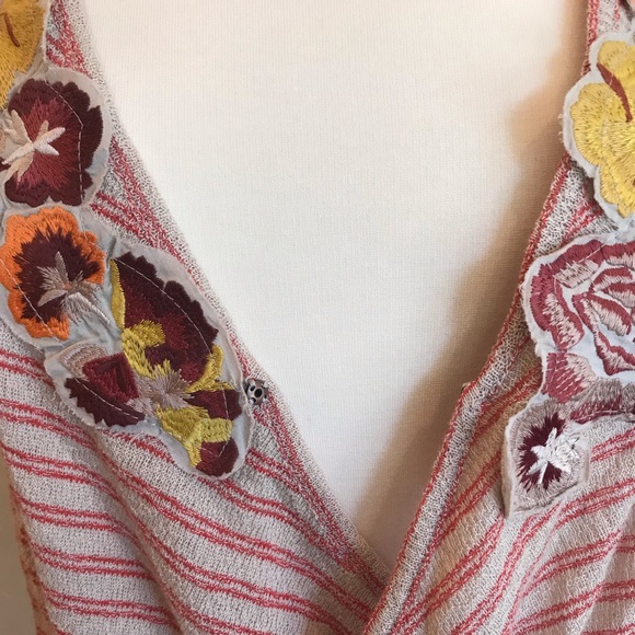 FREE PEOPLE Frida Floral Striped Drape Tank Top - Picture 9 of 16